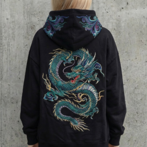 Embroidered Panda Hoodie